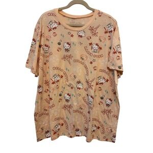 Love Tribe Peach Hello Kitty Graphic Tee Size 4X NWT